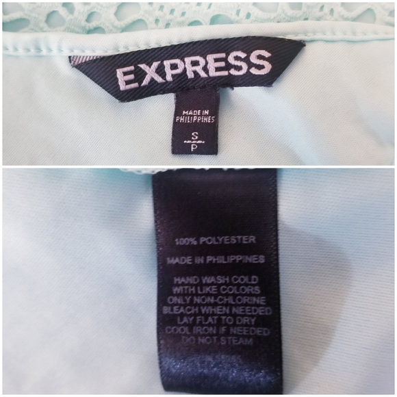 Express Lace Mint Green Babydoll Dress, Size S - Picture 12 of 12